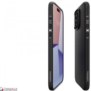 Spigen Liquid Air dėklas - juodas (Apple Iphone 15 Pro) Spigen Liquid Air dėklas - juodas (Apple Iphone 15 Pro)